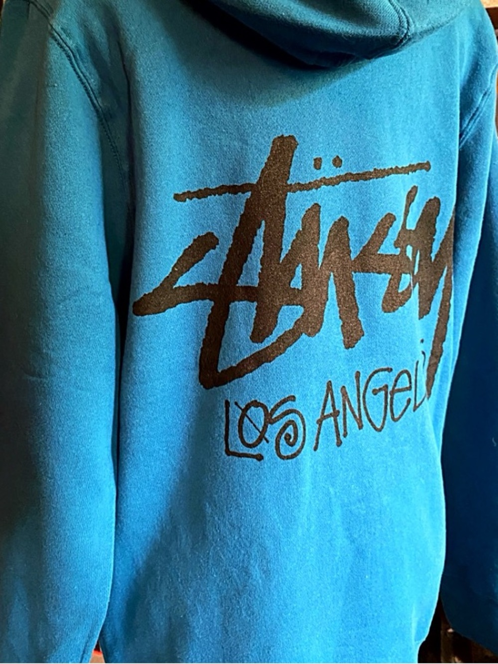 🆕 Stussy Stock Los Angeles Exclusive Zip Up Hooded Sweatshirt Small